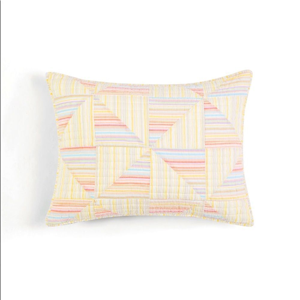 Martha Stewart Collection Flora Fauna
Yarn Dye Patchwork 100% Cotton Sham,